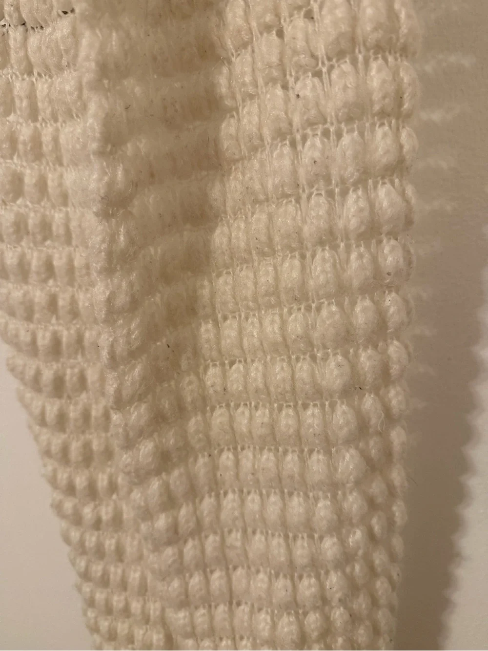 Cream Knit Infinity Scarf